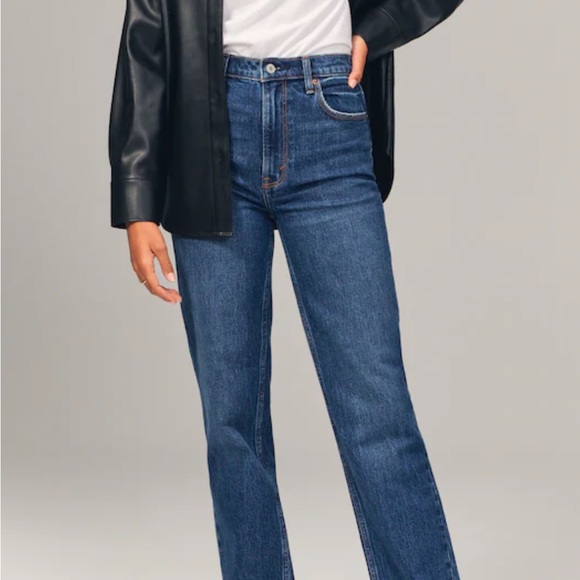 Abercrombie & Fitch Denim - Abercrombie & Fitch Blue Straight Leg Jeans